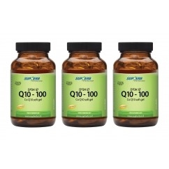 שלישיית קו-אנזים Q10 סופט ג'ל 100 מ"ג סופרהב