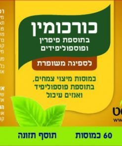 Alternative view of כורכומין  אלכמיסט בשילוב פוספוליפידים